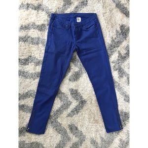 Women’s blue H&M pants with zipper